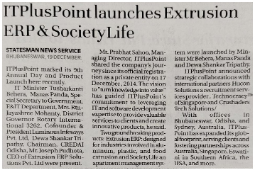 ITPlusPoint Celebrates 9th Anniversary with the Launch of Extrusion ERP & Society Life