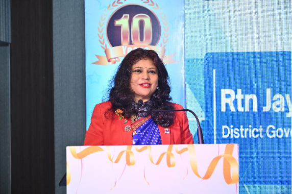 Welcoming Rotarian Jayshree Mohanty, District Governor of Rotary International District 3262